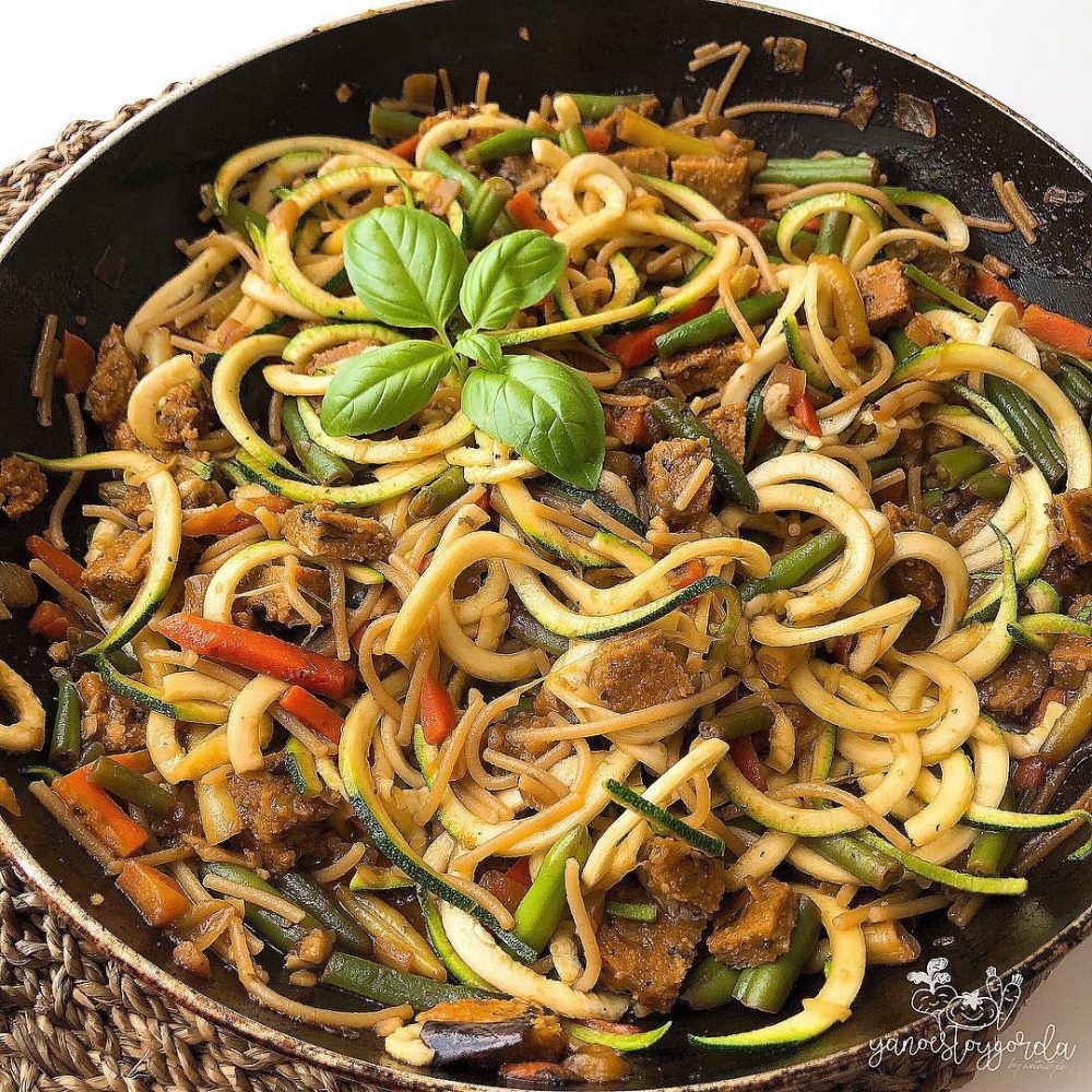 Espaguetis Con Verduras Y Rulo Vegetal Cocinandomelavida Por Vanessa